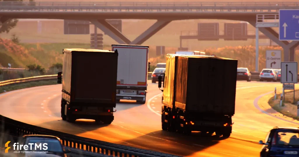 Lastkraftwagen auf einer deutschen Autobahn