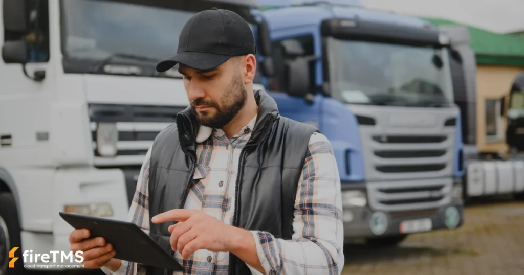 Dyspozytor floty transportowej planujący transport za pomocą harmonogramów w excelu. Tego typu rozwiązania są mniej skutecznie niż automatycznie aktualizowane harmonogramy w systemach TMS
